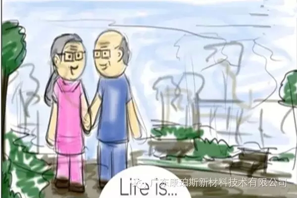 人生就是。。。 牽著老伴的手，享受屬于自己的夕陽，執子之手，與子偕老......